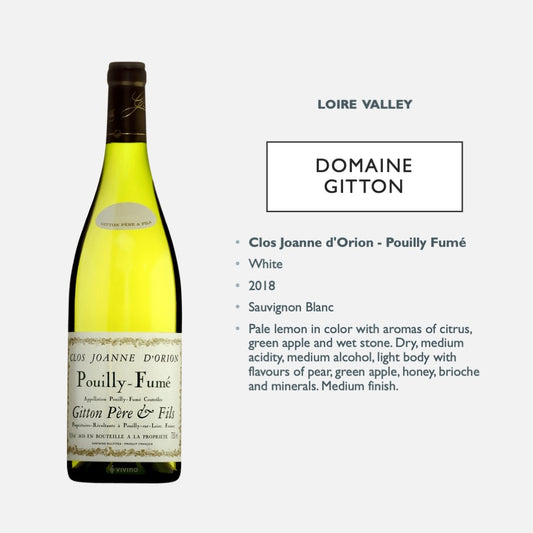 Domaine Gitton - Clos Joanne d'Orion - Pouilly Fumé AOP