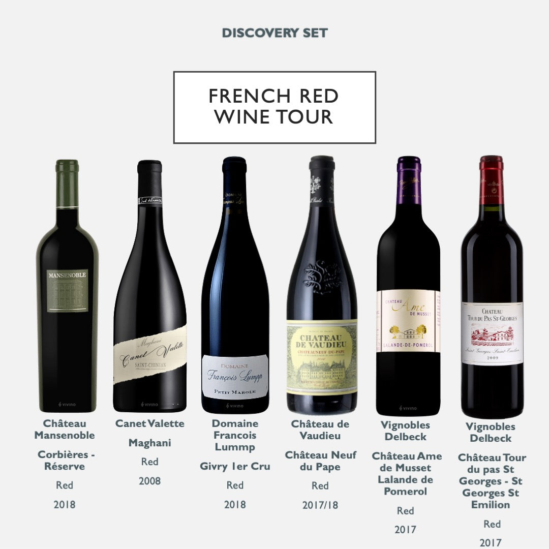 Discovery Set - French Red Wine Tour - 6 Bottles