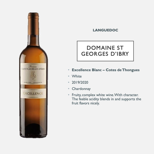 Domaine St Georges d'Ibry - l'Excellence Blanc - Cotes de Thongue IGP