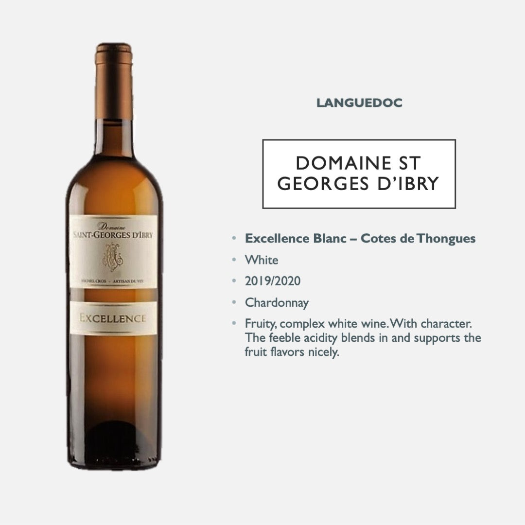 Domaine St Georges d'Ibry - l'Excellence Blanc - Cotes de Thongue IGP