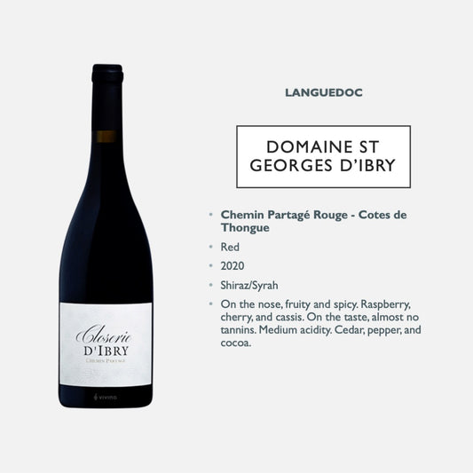 Domaine St Georges d'Ibry - Chemin Partage Rouge - Cotes de Thongue IGP