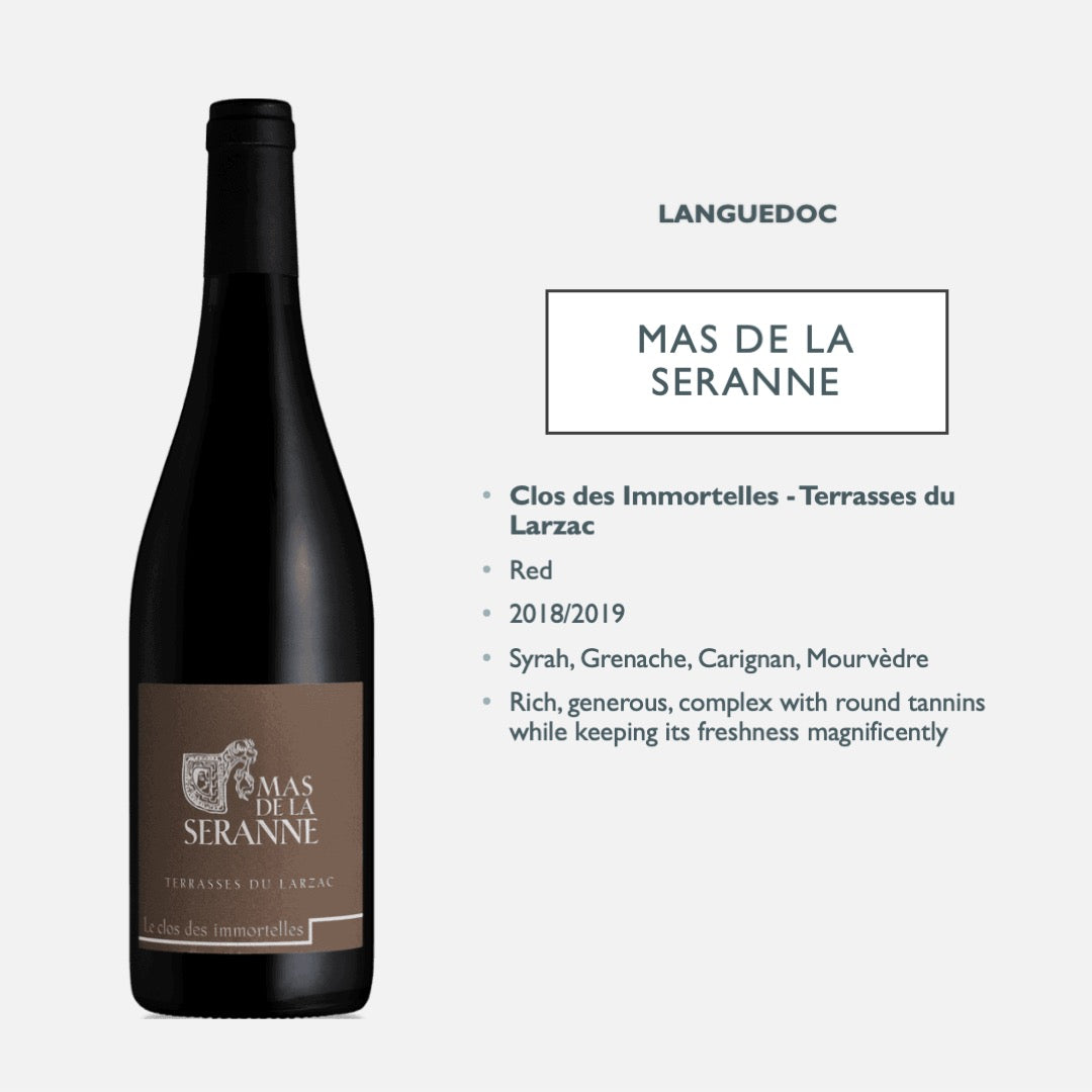 Mas de la Seranne - Clos des Immortelles - Terrasses du Larzac AOP