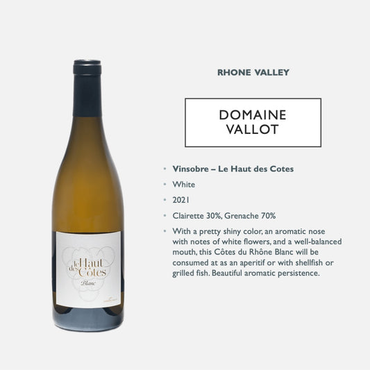 Domaine Vallot - Le Haut des Cotes - Vinsobre AOP